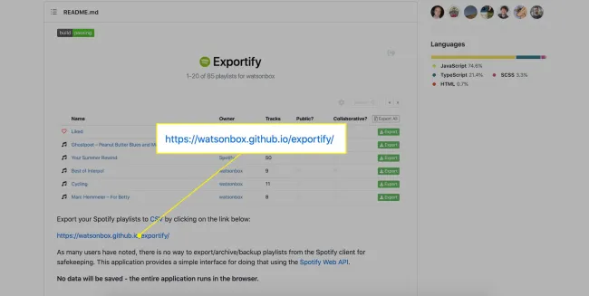 テキストファイルにspotifyプレイリストをバックアップする方法