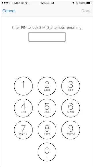 如何为更安全的iphone设置sim卡锁