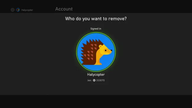 Xboxシリーズxまたはsでプロファイルを削除する方法