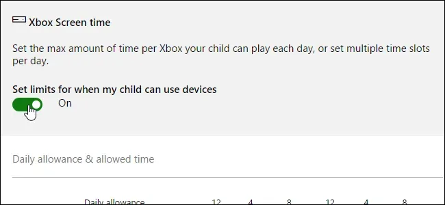 Xbox Oneで子供向けの画面時間制限を設定する方法