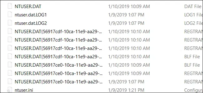 Windowsのntuser Datファイルとは何ですか
