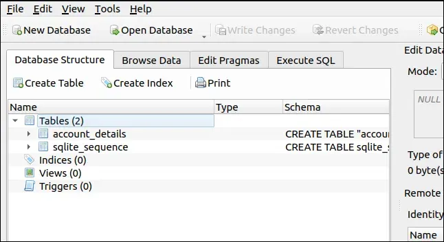 Linuxでsqlite用のdbブラウザを使用する方法