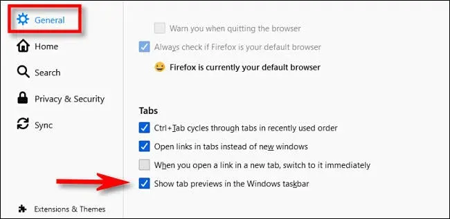 のfirefoxのタブのプレビューを表示する方法