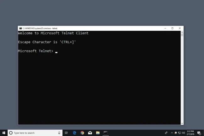 Windowsでtelnetクライアントを使用する方法