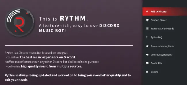 如何在discord上使用rythm机器人